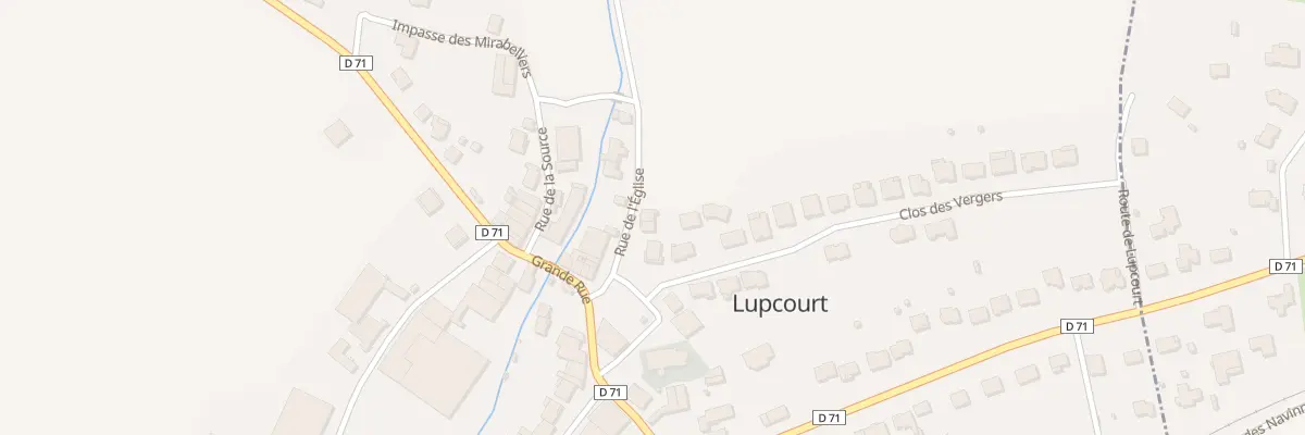 Plan du 2 Chemin de Gerbé à Lupcourt