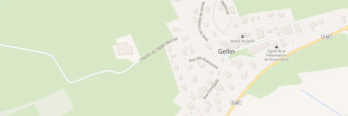 Plan du 4 Rue des Anemones à Gellin