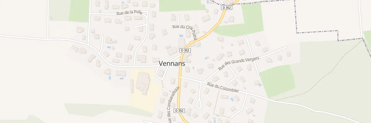 Plan du 5001 Au Village à Vennans