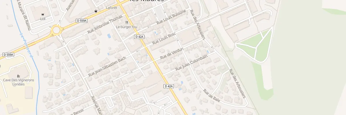 Plan du 98 Rue de Verdun à La Londe-les-Maures