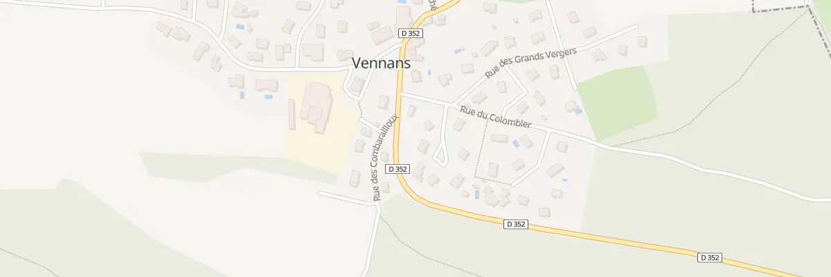 Plan du 5013 Les Terraux à Vennans