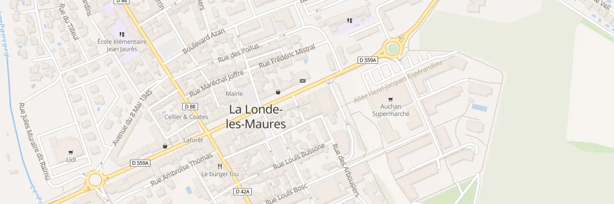 Plan du 32 Av Georges Clémenceau à La Londe-les-Maures