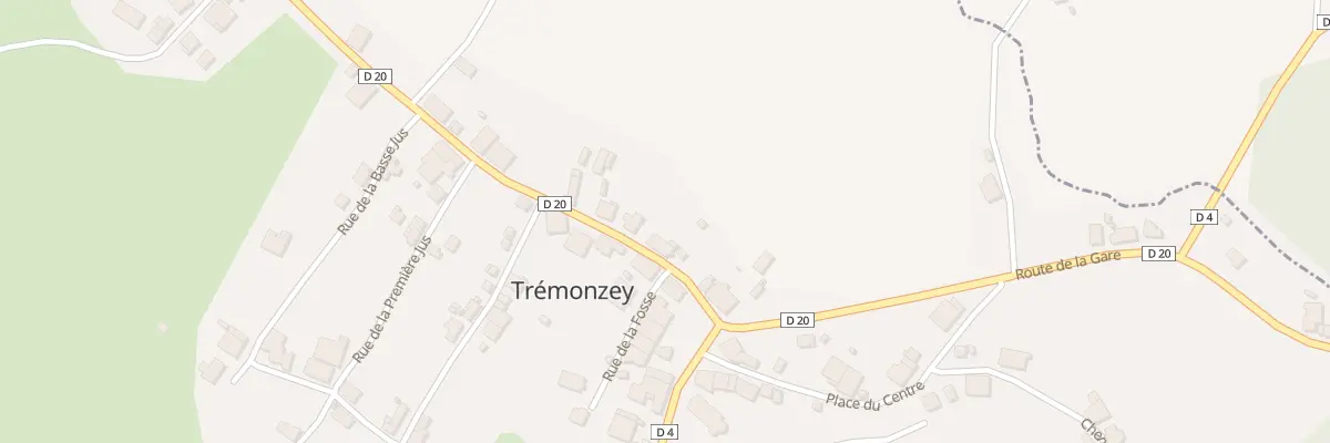 Plan du 4 Rte de Fontenoy à Trémonzey