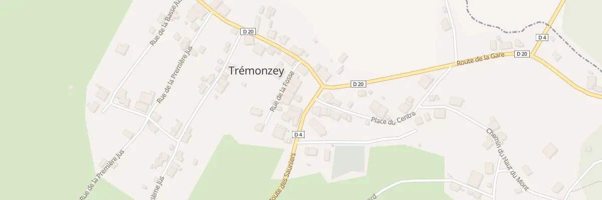 Plan du 8 Pl du Centre à Trémonzey