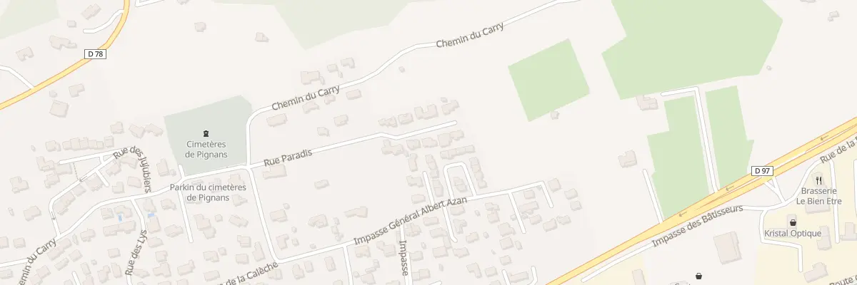 Plan du 226 Rue Paradis à Pignans