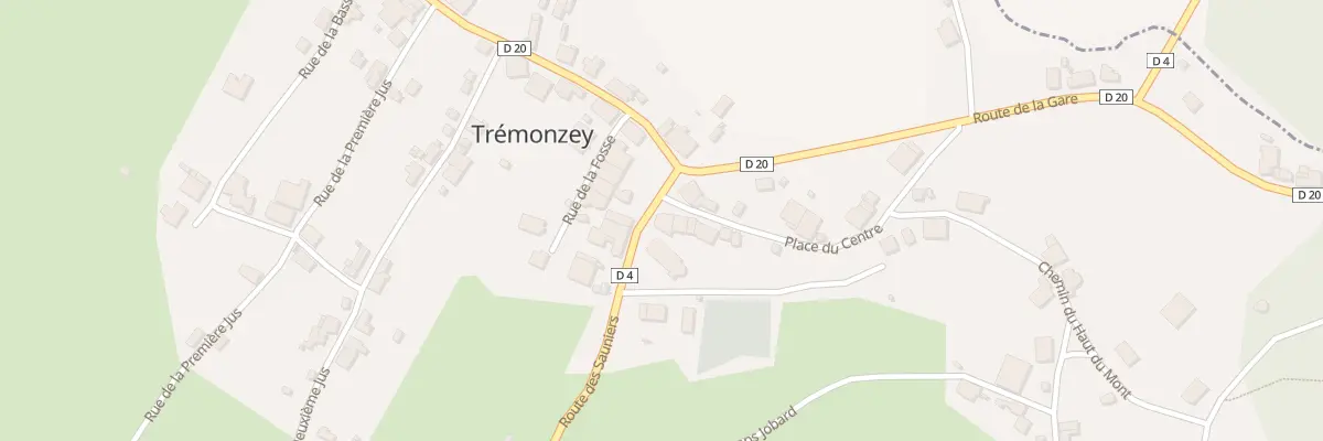 Plan du 24 Pl du Centre à Trémonzey