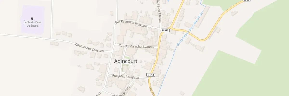Plan du 9 Rue du Maréchal Lyautey à Agincourt