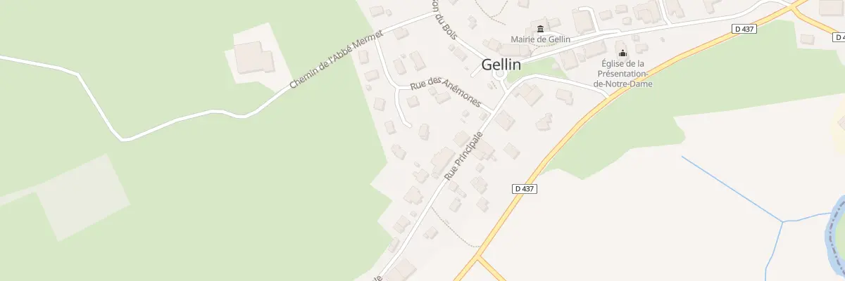 Plan du 12 Rue des Anemones à Gellin