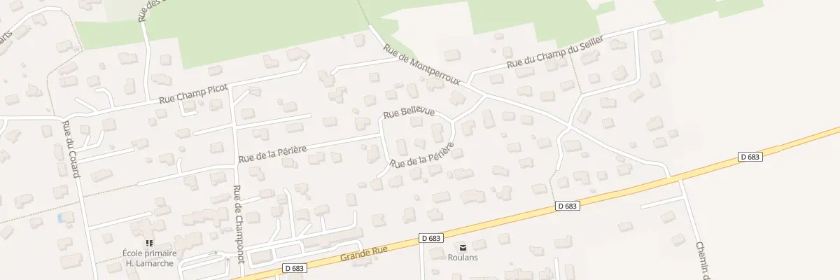 Plan du 3 Rue de la Perriere à Roulans