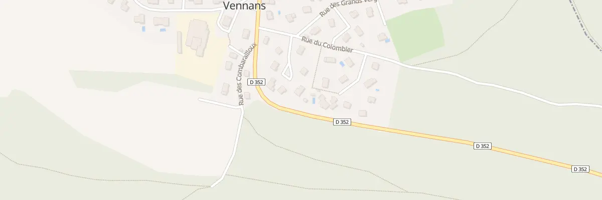 Plan du 5019 Les Terraux à Vennans