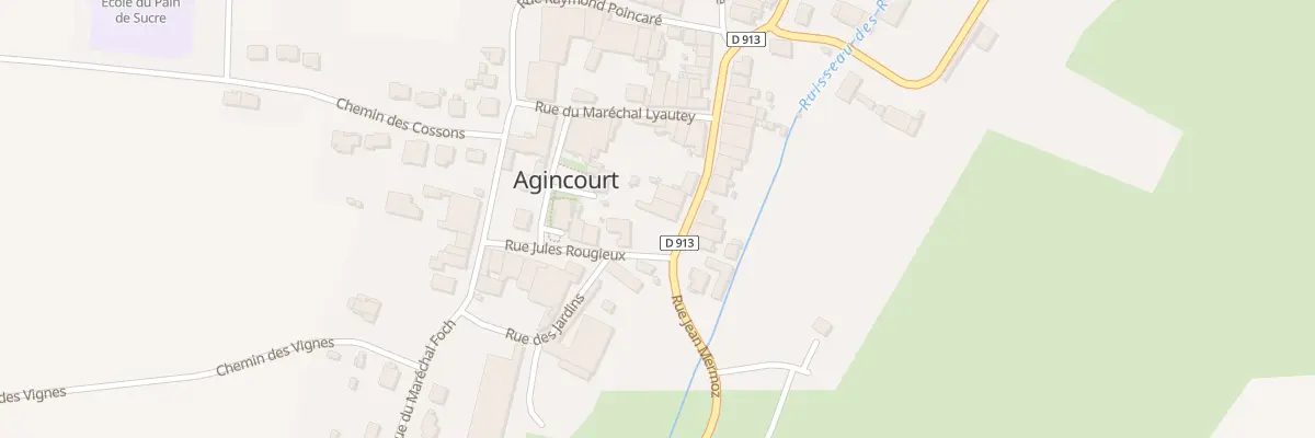 Plan du 1 Rue Jean Mermoz à Agincourt