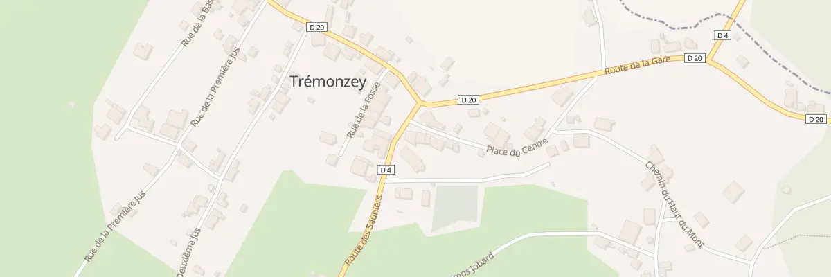 Plan du 26 Pl du Centre à Trémonzey