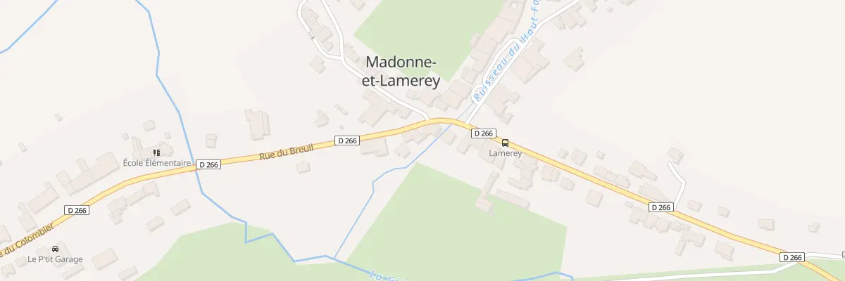 Plan du 258 Rue du Breuil à Madonne-et-Lamerey