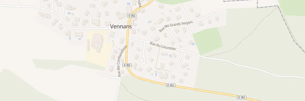 Plan du 5014 Les Terraux à Vennans