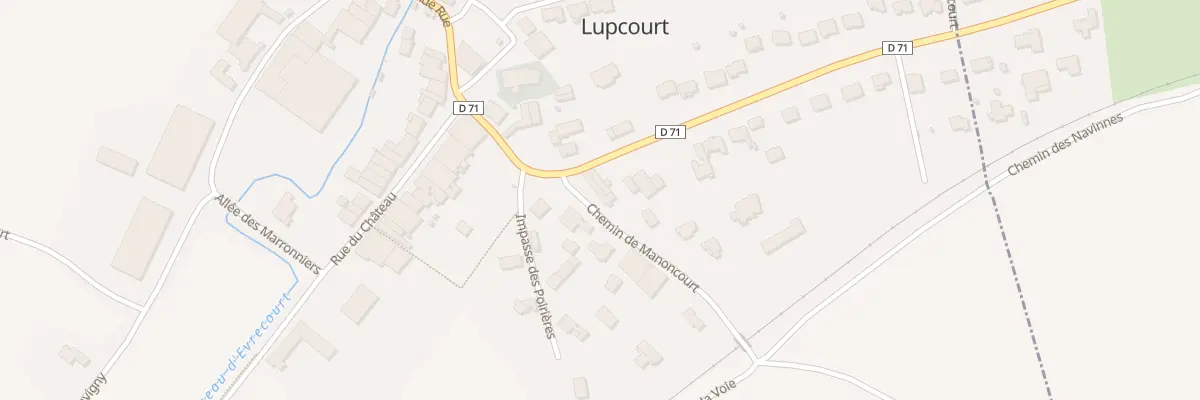Plan du 23 Gr Grande Rue à Lupcourt