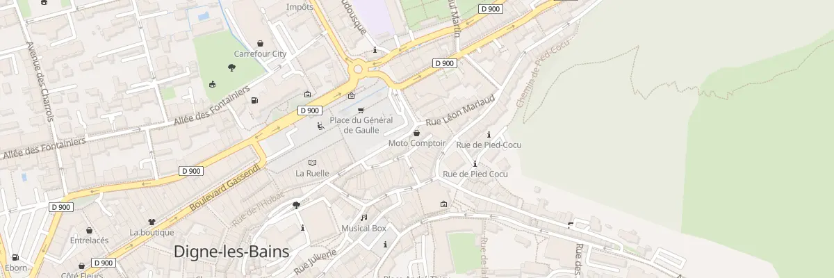Plan du 7 Rue de la Glacière à Digne-les-Bains
