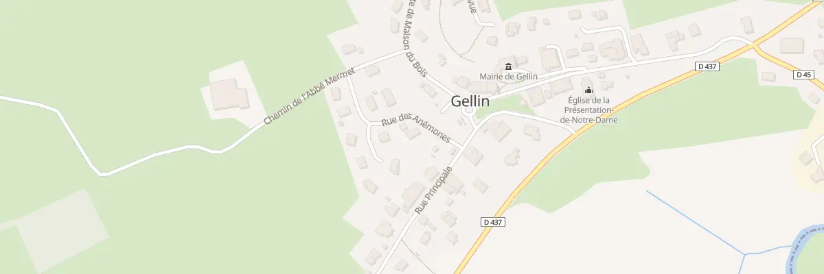 Plan du 16 Rue des Anemones à Gellin