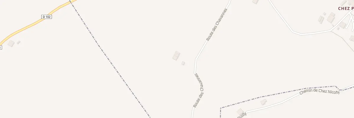 Plan du 594 Rte des Chavannes à La Chapelle-Rambaud
