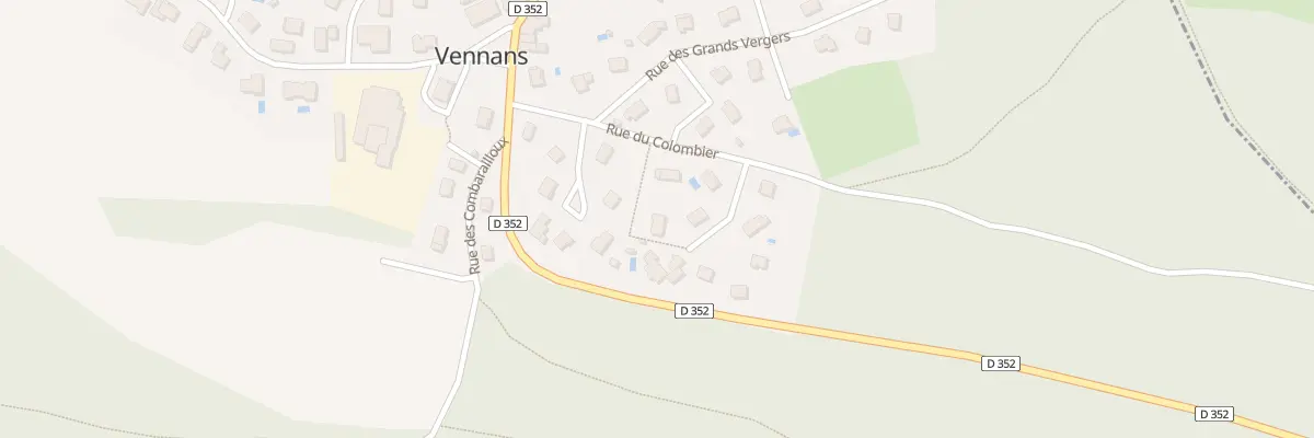 Plan du 9 Rue du Colombier à Vennans