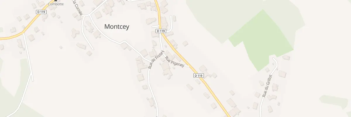 Plan du 5 Rue du Pigeney à Montcey