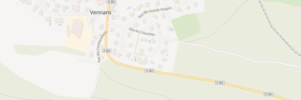 Plan du 10 Rue du Colombier à Vennans