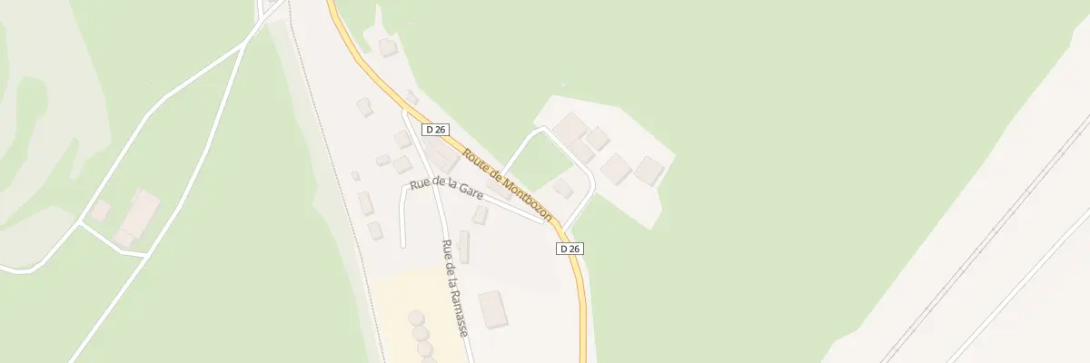 Plan du 21 Rte de Montbozon à Fontenois-lès-Montbozon