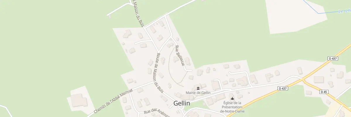 Plan du 2 Rue Bellevue à Gellin