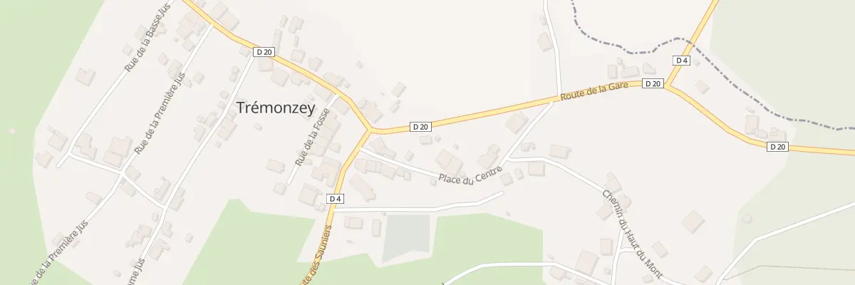 Plan du 2 Rte de la Gare à Trémonzey