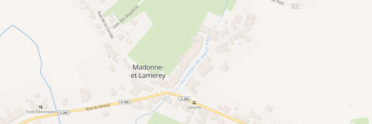 Plan du 79 Rue du Haut Fays à Madonne-et-Lamerey