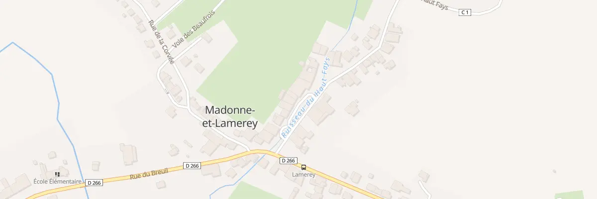 Plan du 89 Rue du Haut Fays à Madonne-et-Lamerey