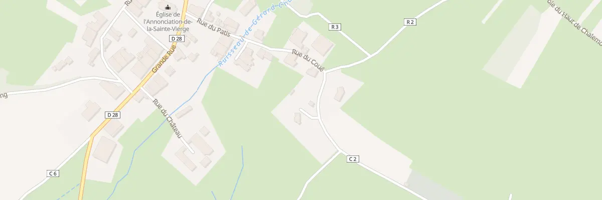 Plan du 16 Rue du Coué à Vaubexy