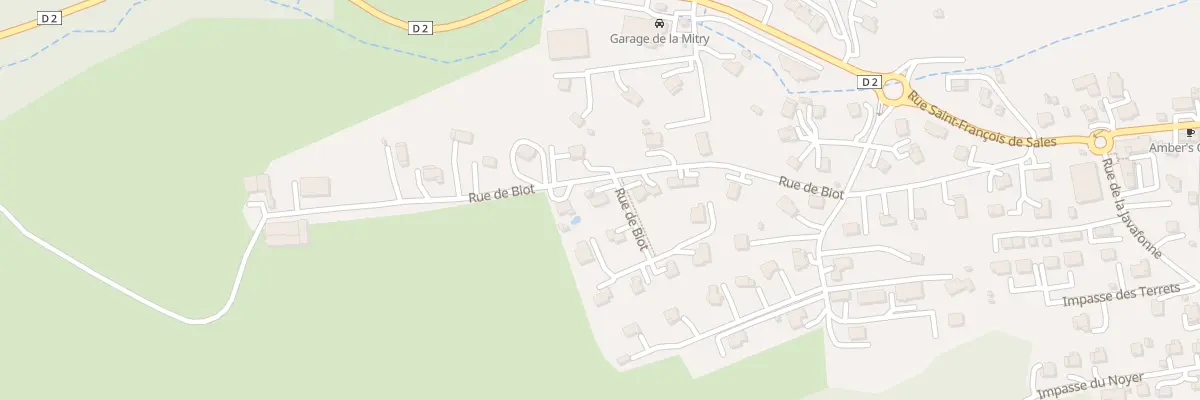Plan du 375 Rue de Biot à Fillière