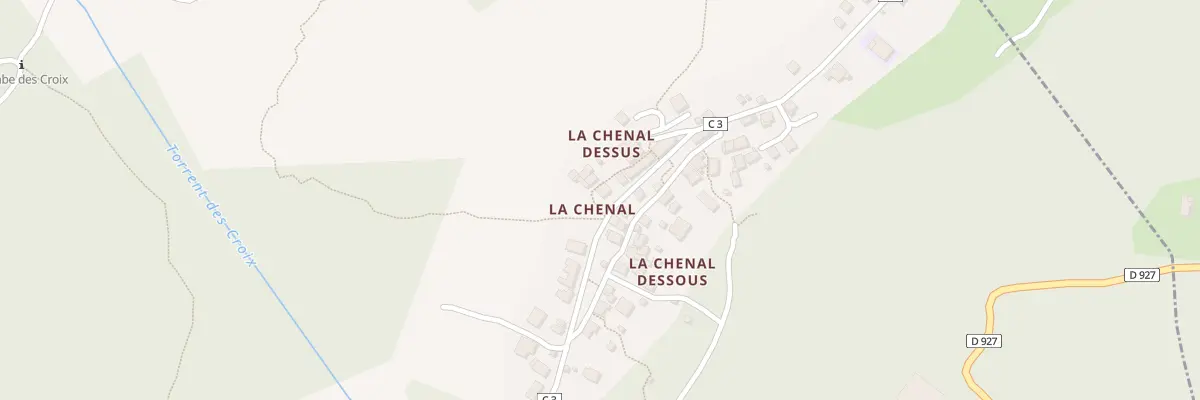 Plan du 597 Rte de Lachenal à Saint-Colomban-des-Villards