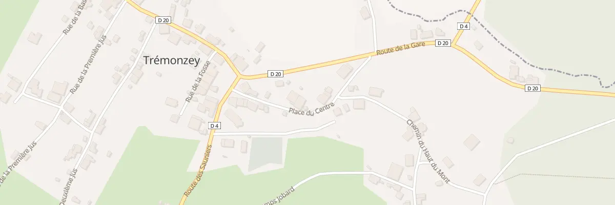 Plan du 7 Pl du Centre à Trémonzey