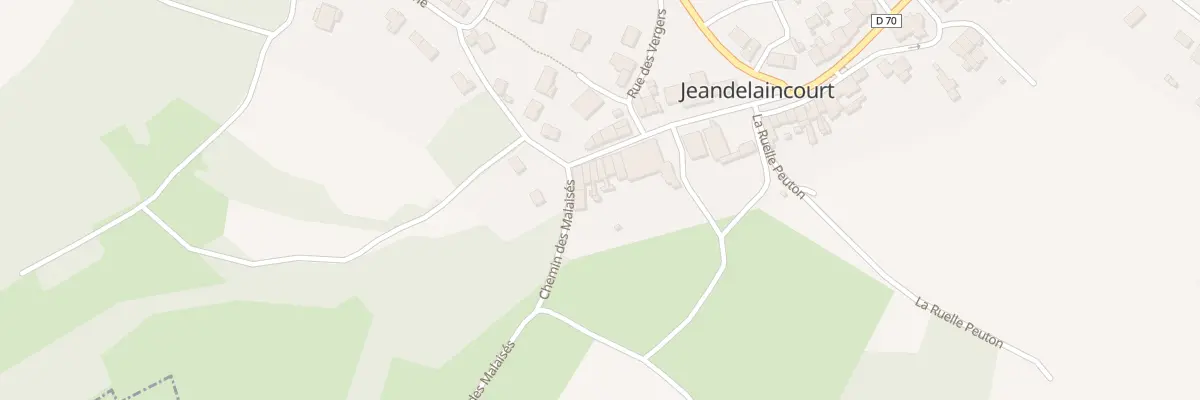 Plan du 7 Rue du Mont St Jean à Jeandelaincourt