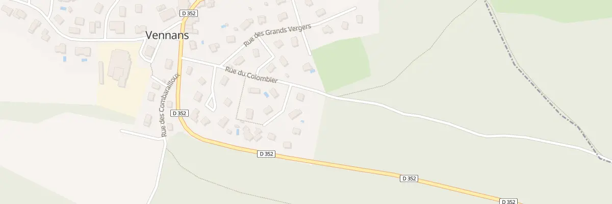 Plan du 3 Rue du Colombier à Vennans
