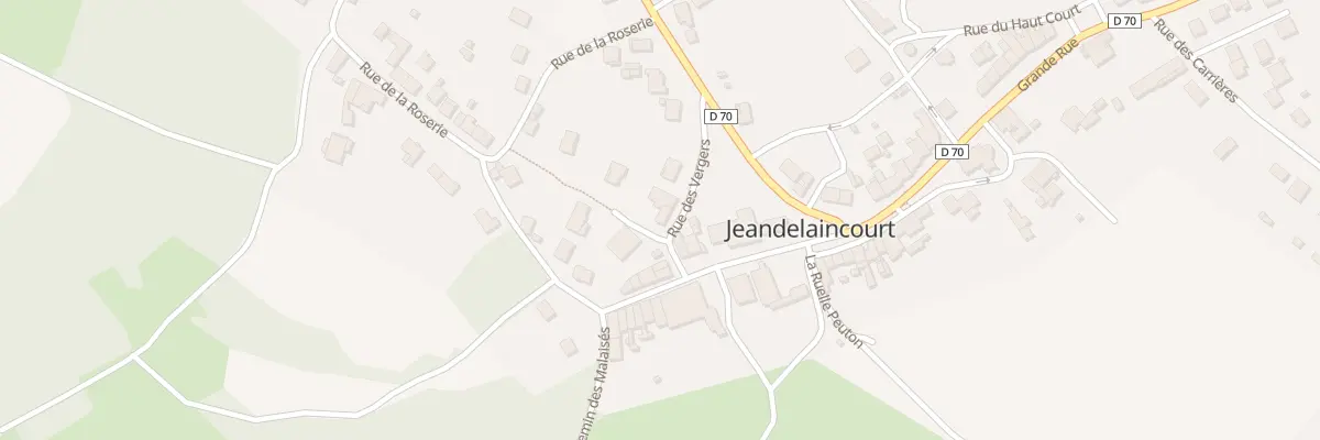 Plan du 2 Rue des Vergers à Jeandelaincourt