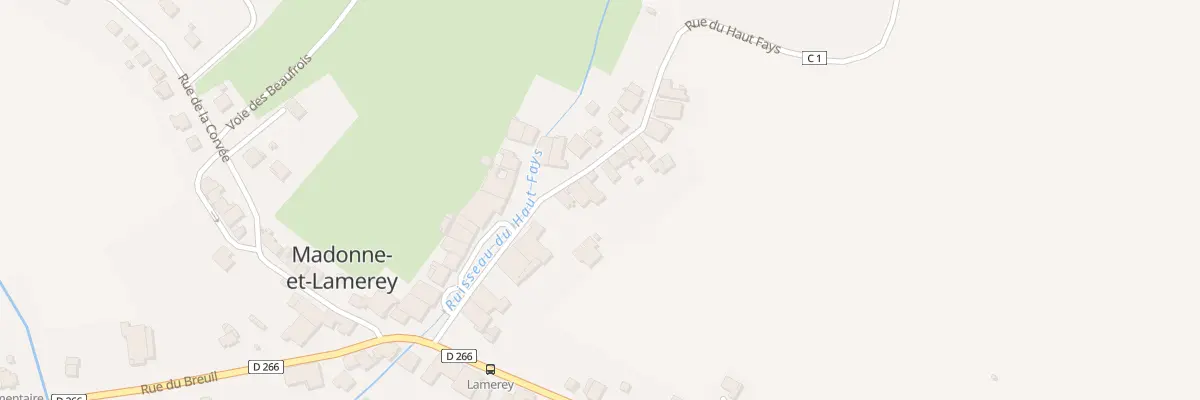 Plan du 174 Rue du Haut Fays à Madonne-et-Lamerey