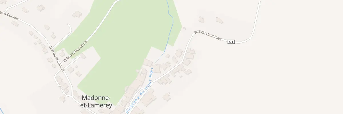 Plan du 227 Rue du Haut Fays à Madonne-et-Lamerey