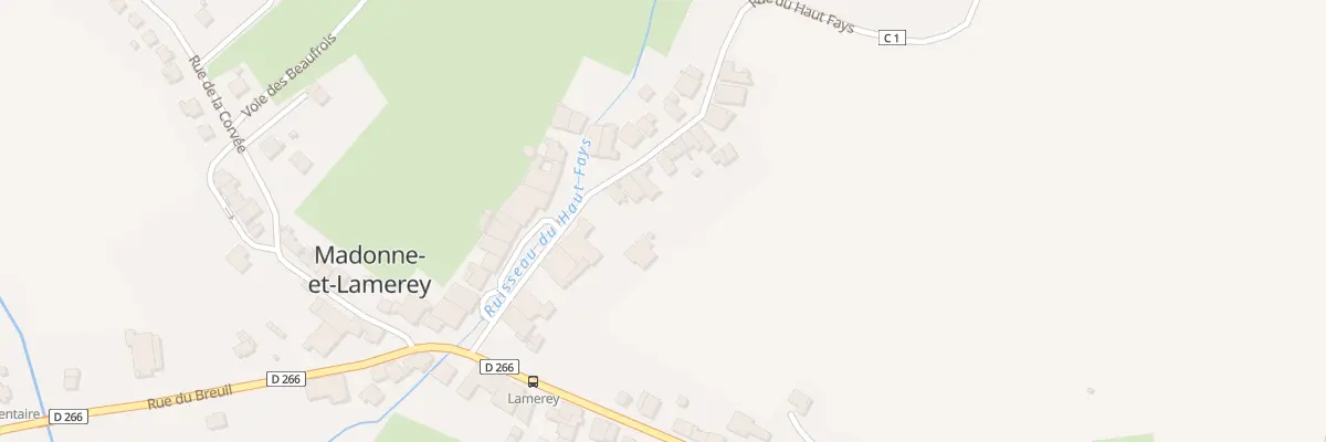Plan du 168 Rue du Haut Fays à Madonne-et-Lamerey