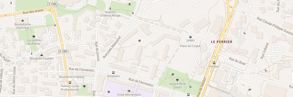 Plan du 9 Rue Massenet à Annemasse