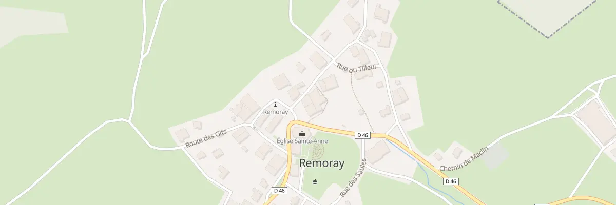 Plan du 1 Pl de la Mairie à Remoray-Boujeons