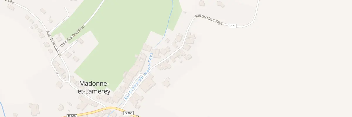 Plan du 208 Rue du Haut Fays à Madonne-et-Lamerey