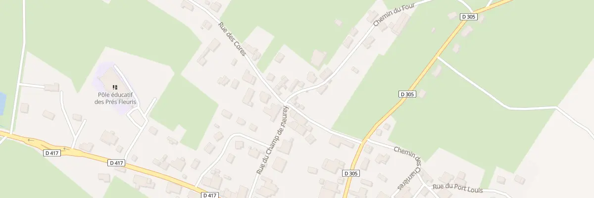 Plan du 2 Rue des Cores à Bouligney