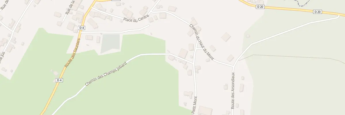 Plan du 3 Che des Champs Jobard à Trémonzey