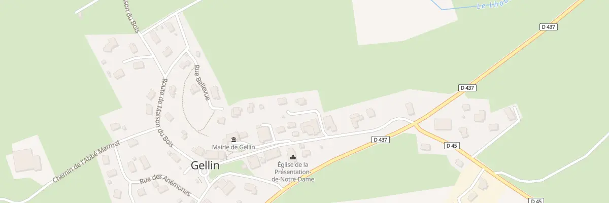 Plan du 4 Che du Cret à Gellin