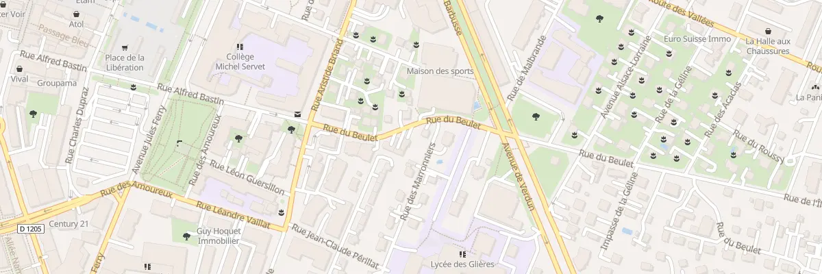 Plan du 12 Rue du Beulet à Annemasse