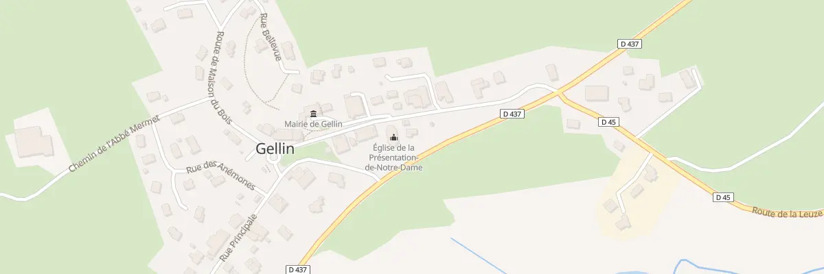 Plan du 8 Rue de l’Eglise à Gellin