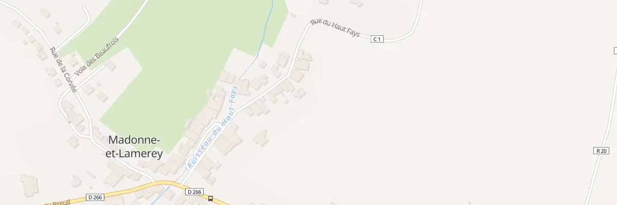 Plan du 232 Rue du Haut Fays à Madonne-et-Lamerey