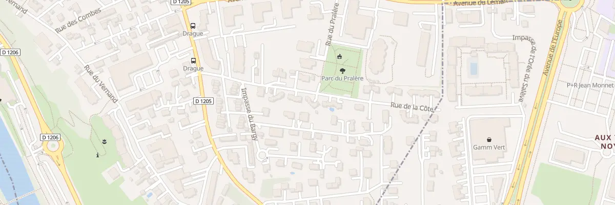 Plan du 18 Rue de la Côte à Annemasse